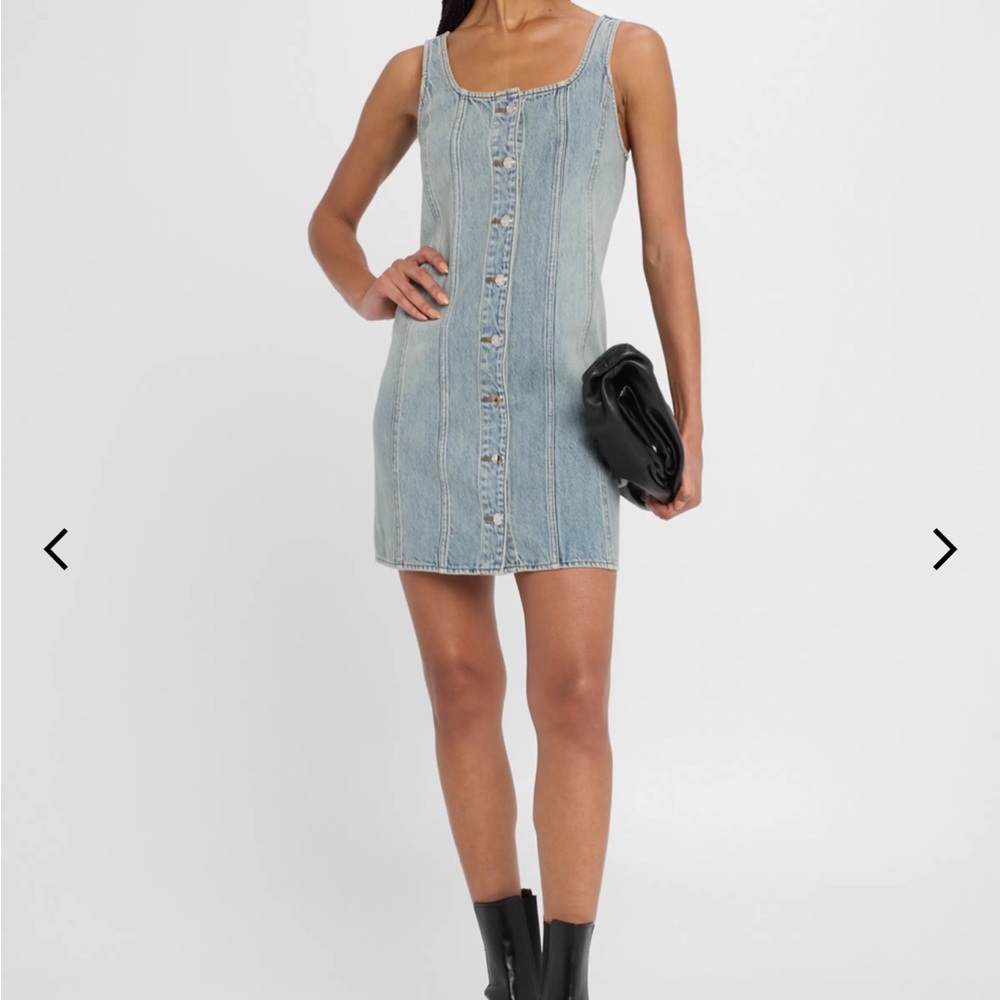 Rag & Bone Laney Denim Mini Dress Size 6 Coastal Cowgirl Chic